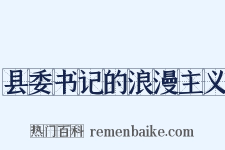 县委书记的浪漫主义是什么意思的图片